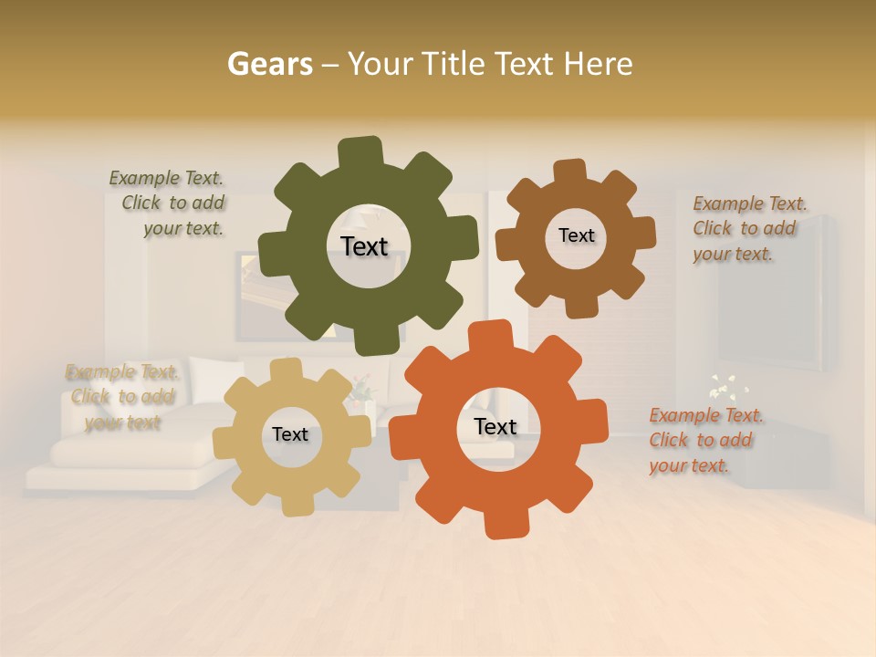 Lamp Curtain Lifestyles PowerPoint Template