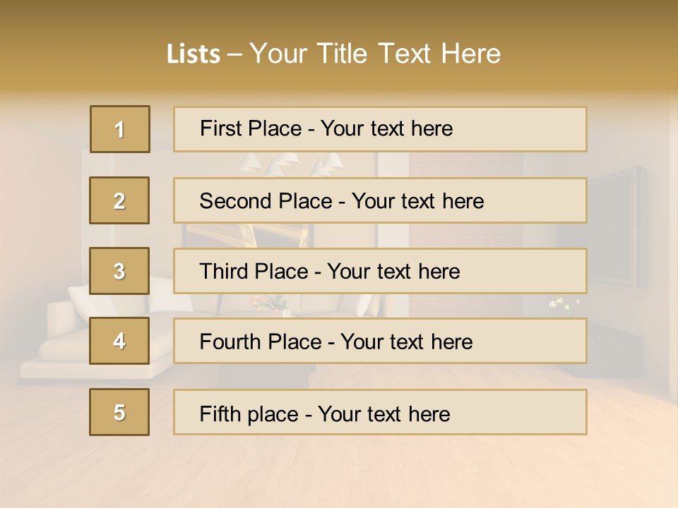 Lamp Curtain Lifestyles PowerPoint Template