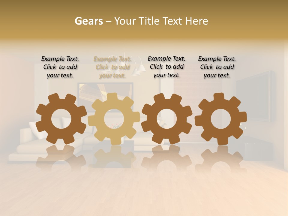 Lamp Curtain Lifestyles PowerPoint Template