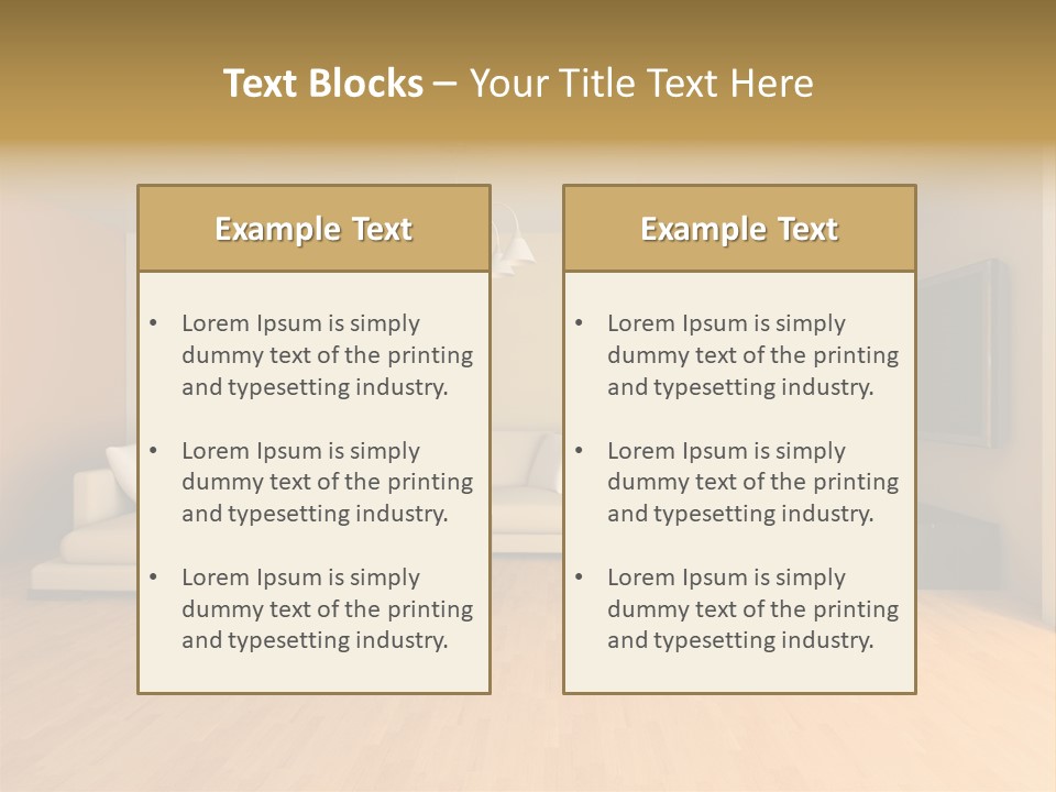 Lamp Curtain Lifestyles PowerPoint Template