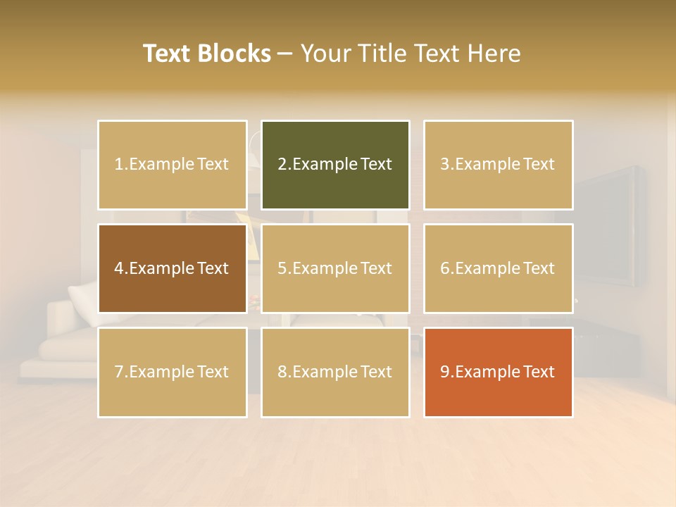 Lamp Curtain Lifestyles PowerPoint Template