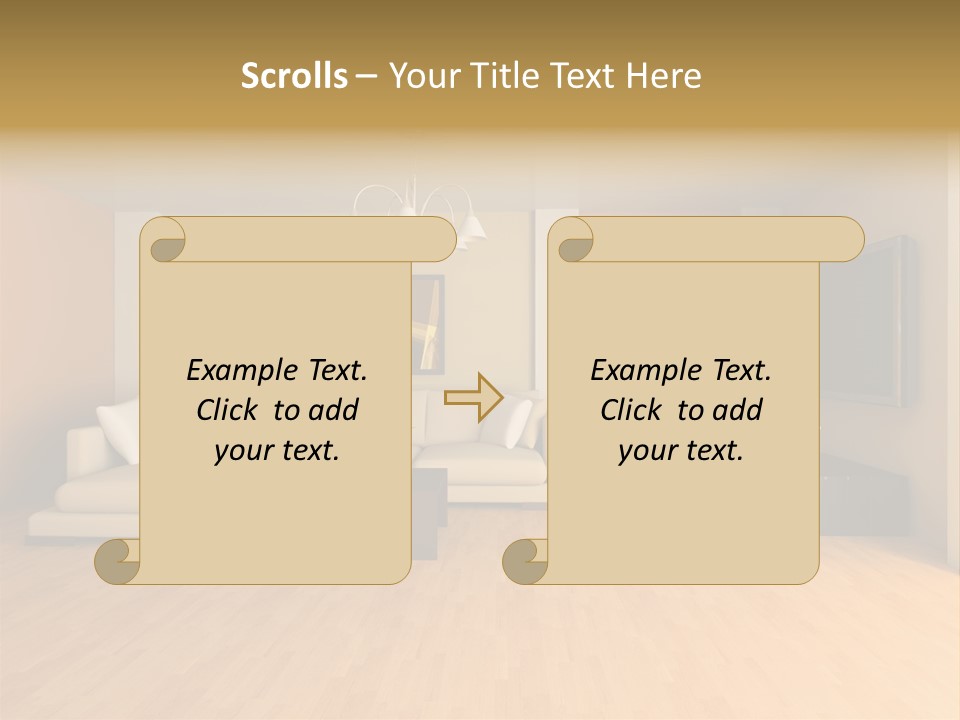 Lamp Curtain Lifestyles PowerPoint Template