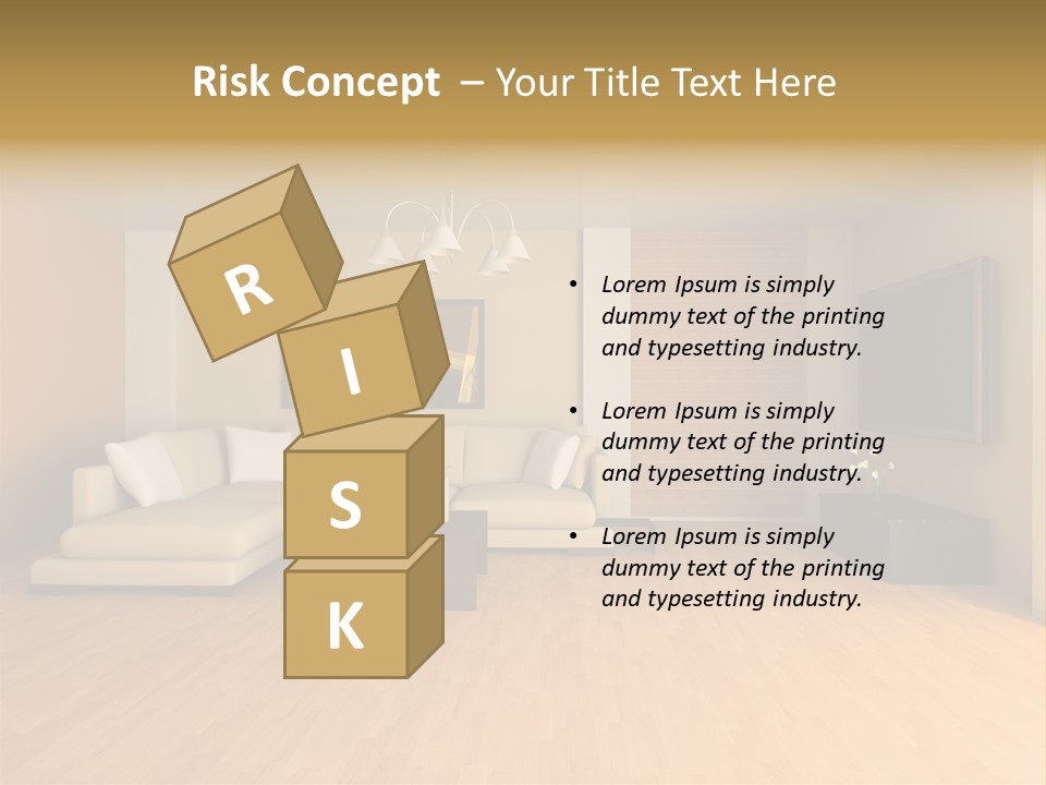 Lamp Curtain Lifestyles PowerPoint Template