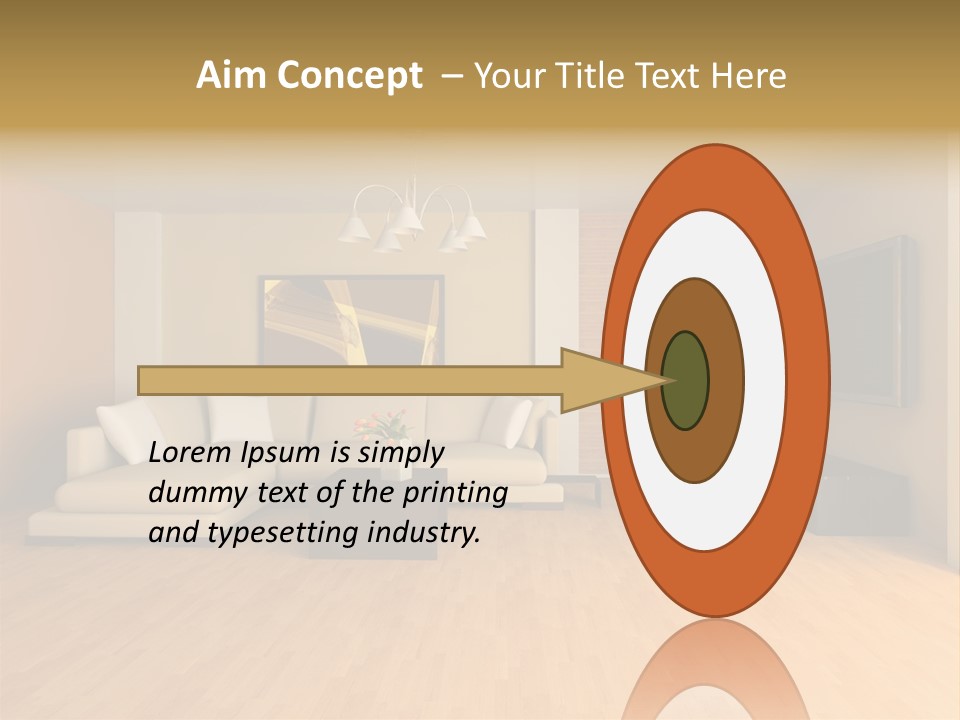 Lamp Curtain Lifestyles PowerPoint Template