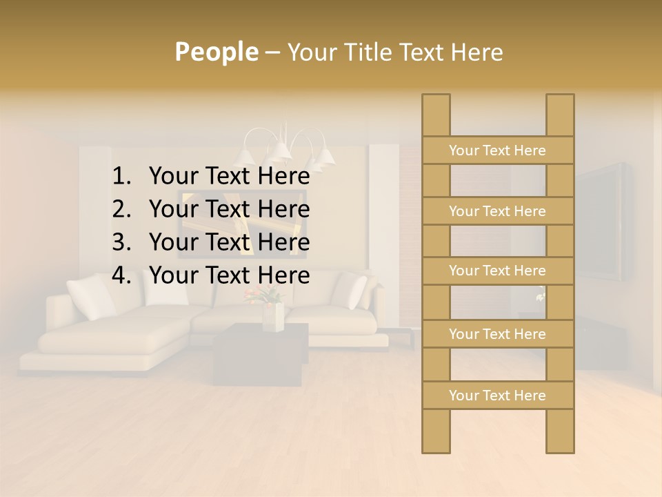 Lamp Curtain Lifestyles PowerPoint Template