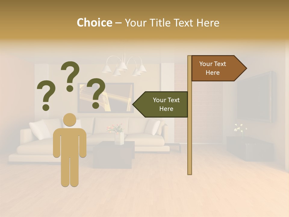 Lamp Curtain Lifestyles PowerPoint Template
