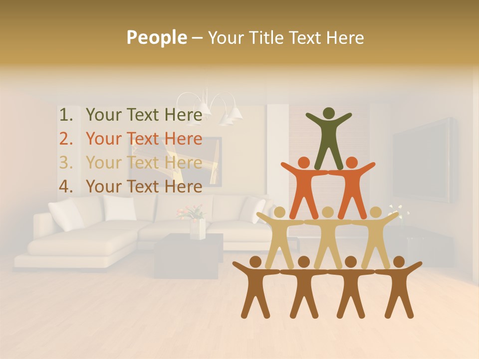 Lamp Curtain Lifestyles PowerPoint Template