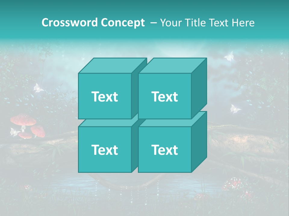 Staw Drzewo Noc PowerPoint Template