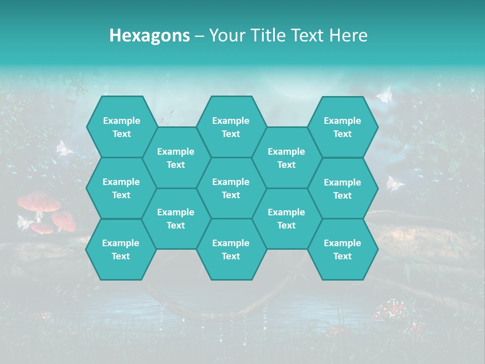 Staw Drzewo Noc PowerPoint Template