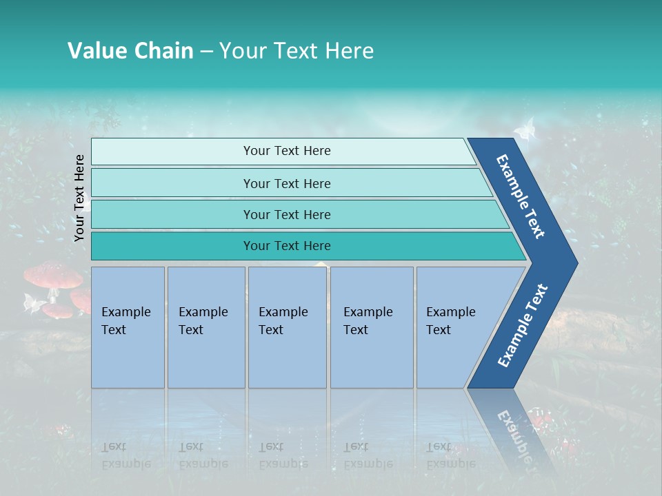 Staw Drzewo Noc PowerPoint Template