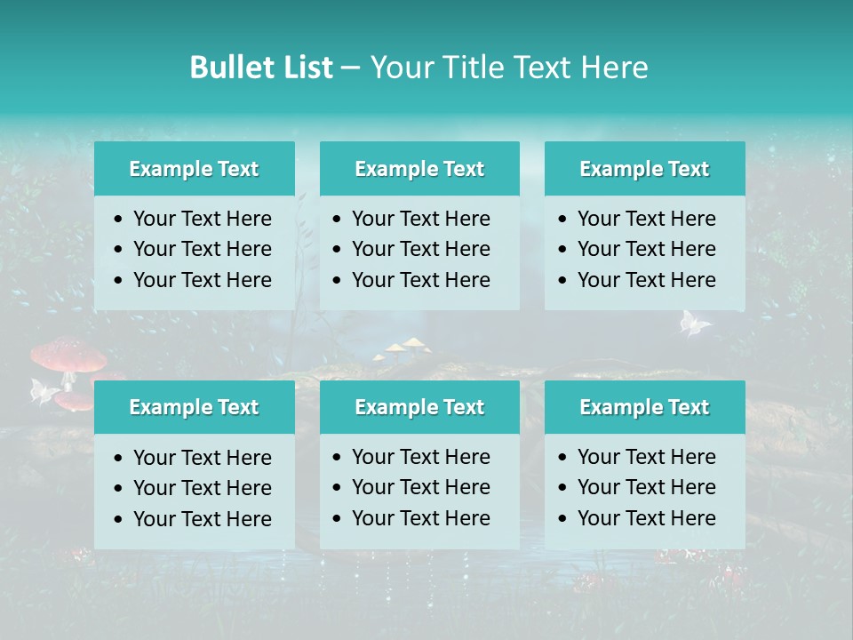 Staw Drzewo Noc PowerPoint Template