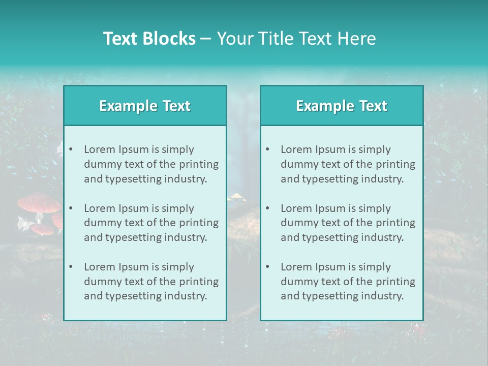 Staw Drzewo Noc PowerPoint Template
