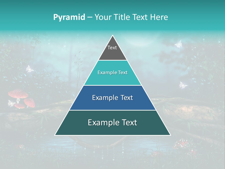Staw Drzewo Noc PowerPoint Template