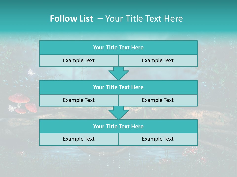 Staw Drzewo Noc PowerPoint Template