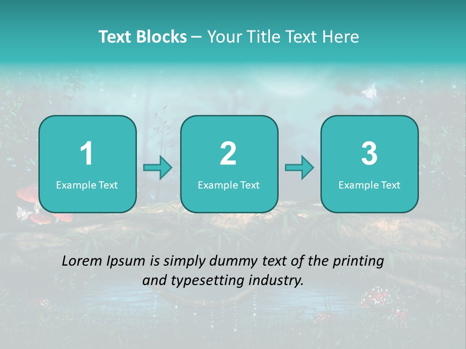 Staw Drzewo Noc PowerPoint Template