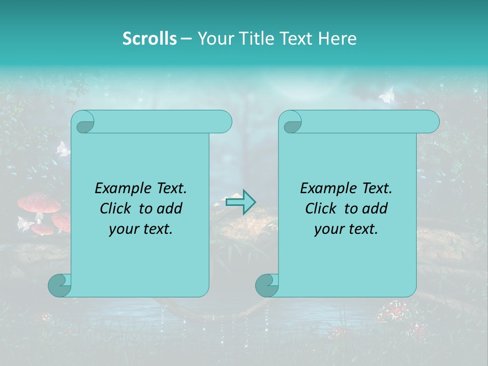 Staw Drzewo Noc PowerPoint Template