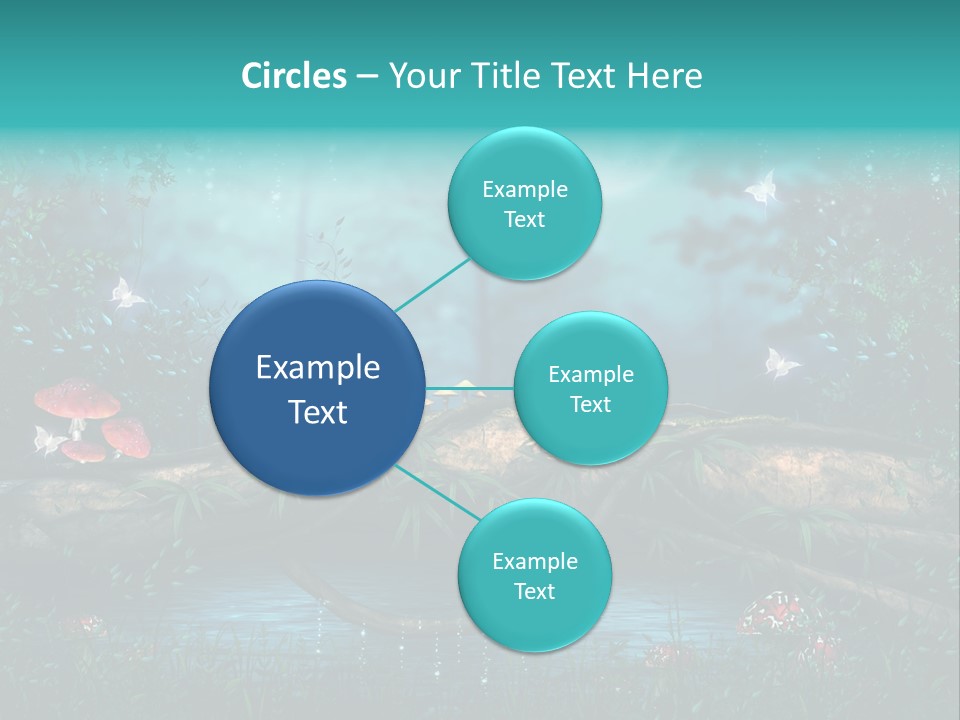 Staw Drzewo Noc PowerPoint Template