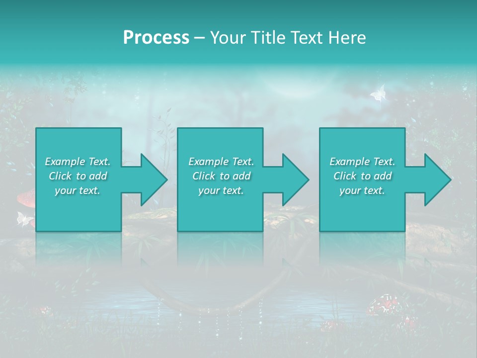 Staw Drzewo Noc PowerPoint Template