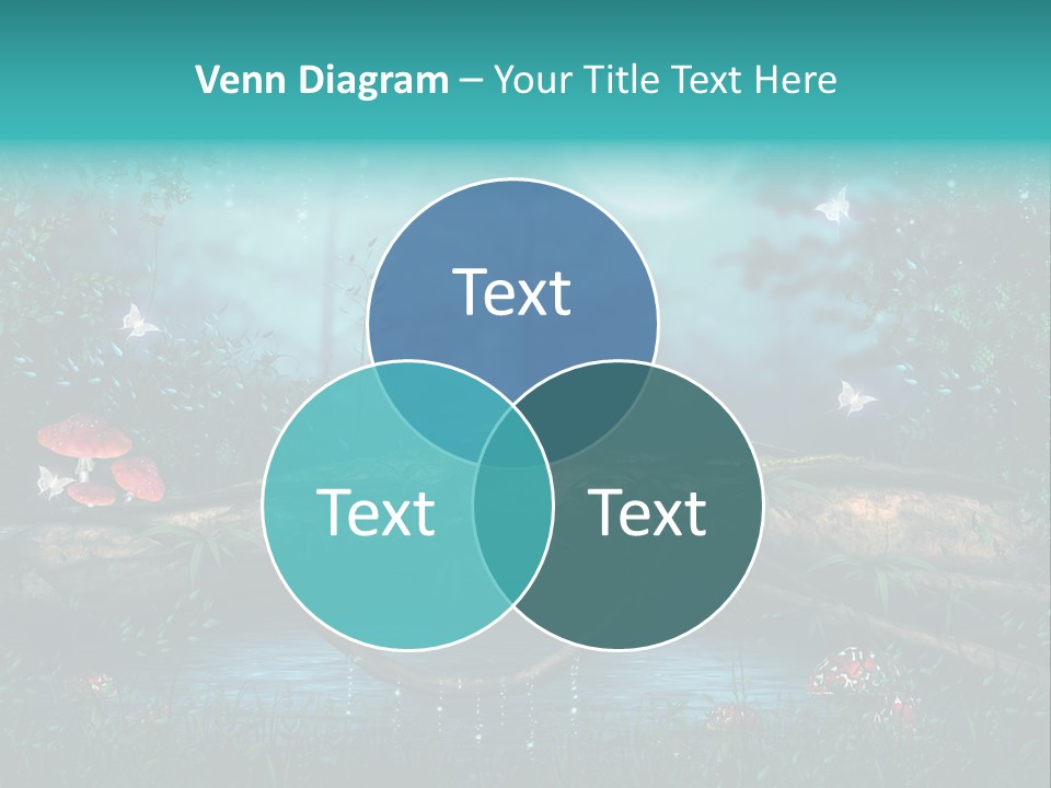Staw Drzewo Noc PowerPoint Template