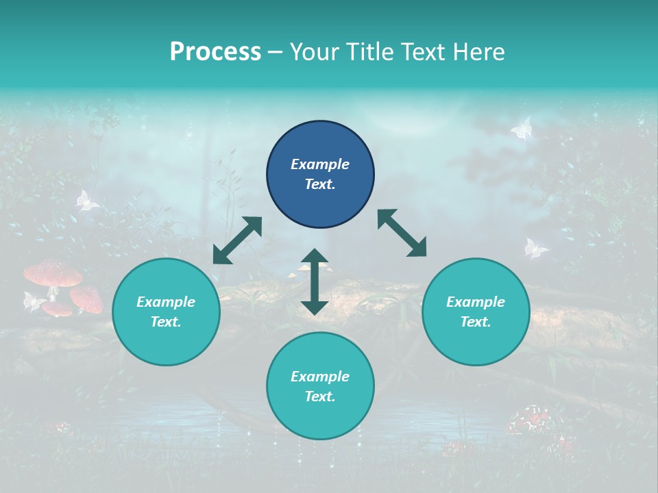 Staw Drzewo Noc PowerPoint Template