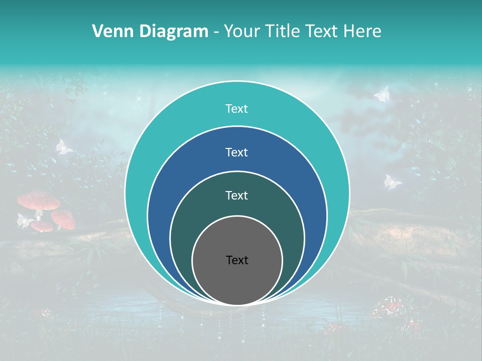 Staw Drzewo Noc PowerPoint Template