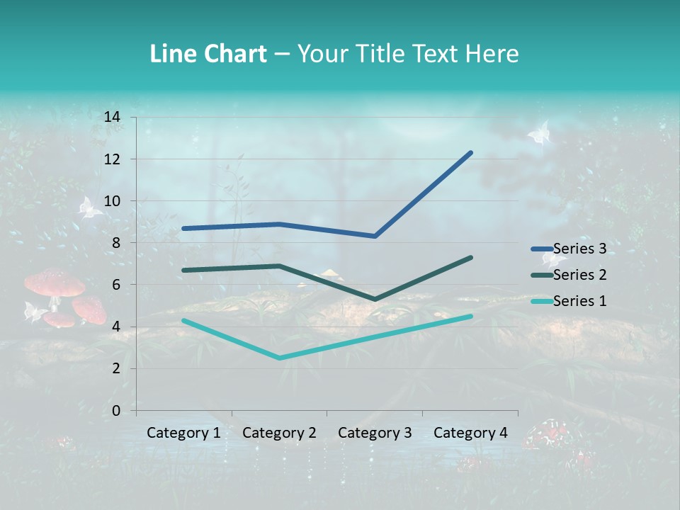 Staw Drzewo Noc PowerPoint Template