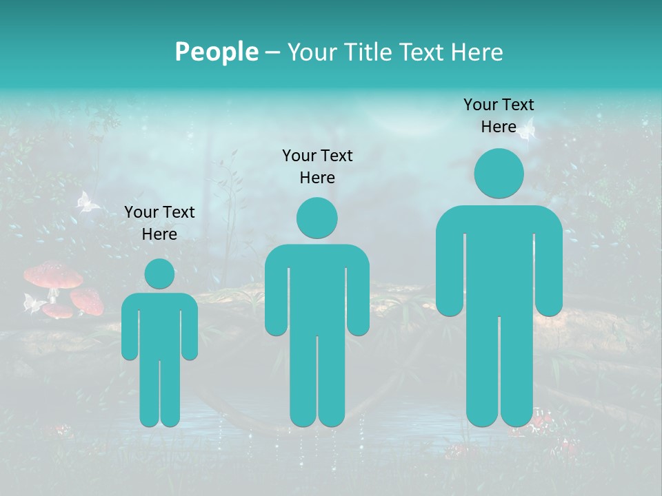 Staw Drzewo Noc PowerPoint Template