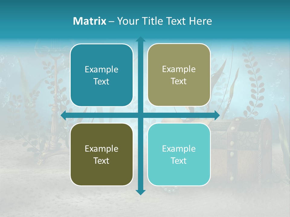 Ilustracja Dno Kufer PowerPoint Template