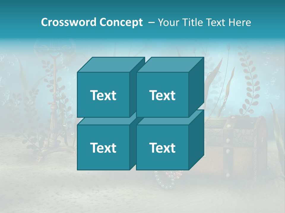 Ilustracja Dno Kufer PowerPoint Template