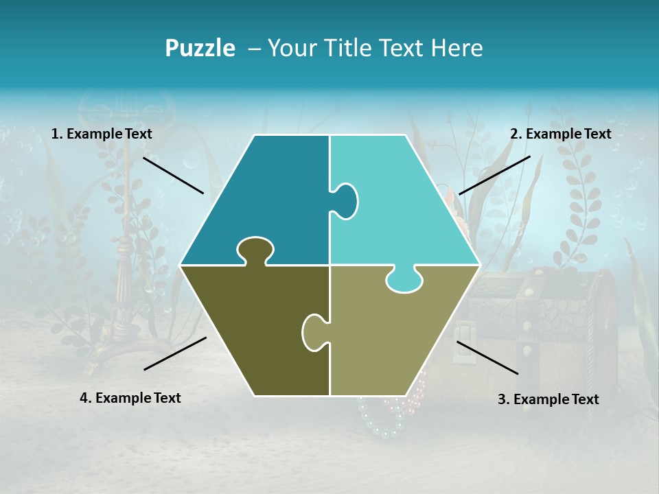 Ilustracja Dno Kufer PowerPoint Template