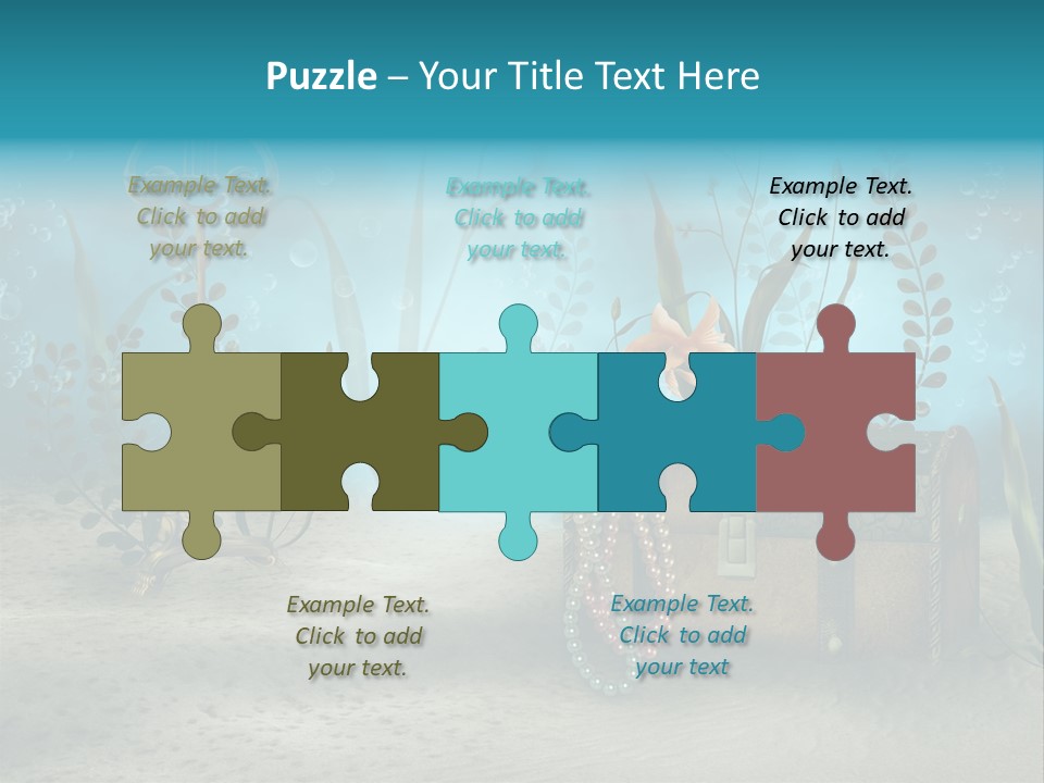 Ilustracja Dno Kufer PowerPoint Template