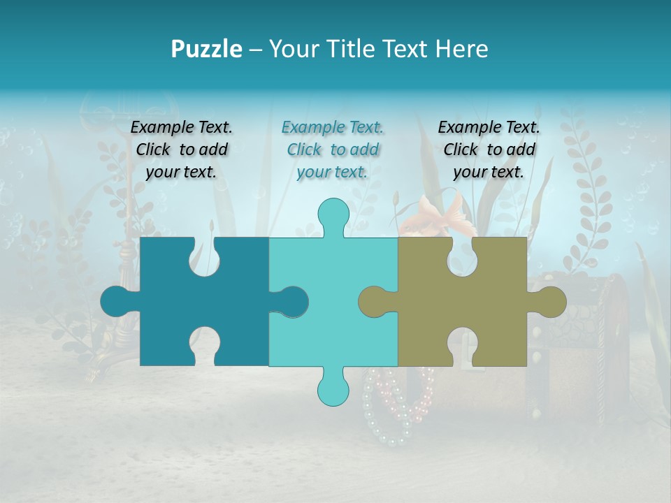 Ilustracja Dno Kufer PowerPoint Template