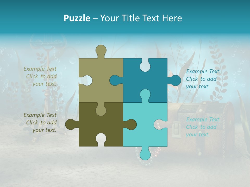 Ilustracja Dno Kufer PowerPoint Template