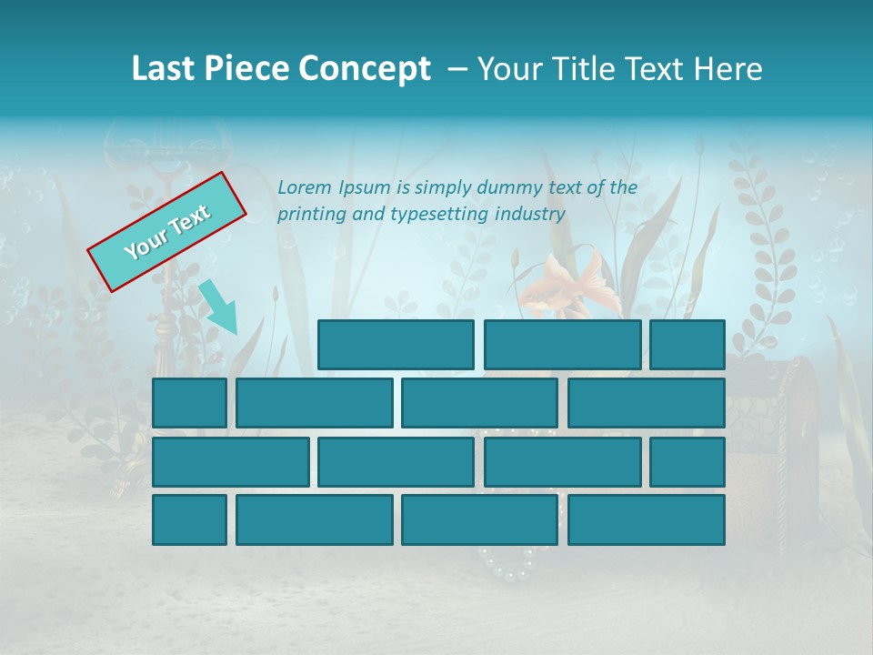 Ilustracja Dno Kufer PowerPoint Template