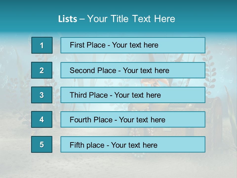 Ilustracja Dno Kufer PowerPoint Template