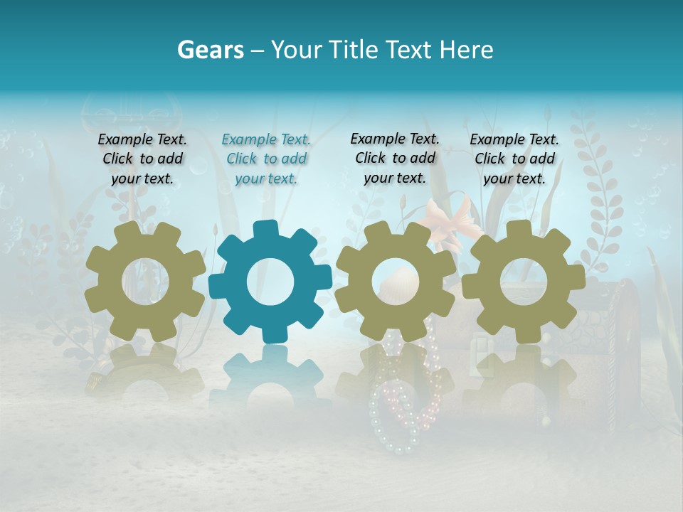 Ilustracja Dno Kufer PowerPoint Template