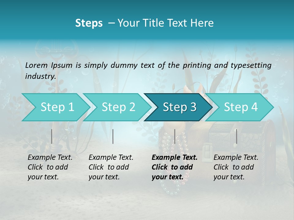 Ilustracja Dno Kufer PowerPoint Template