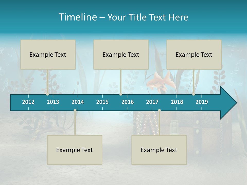 Ilustracja Dno Kufer PowerPoint Template