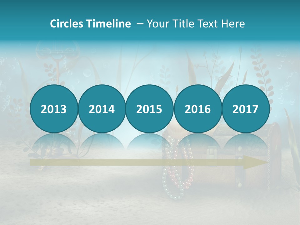 Ilustracja Dno Kufer PowerPoint Template