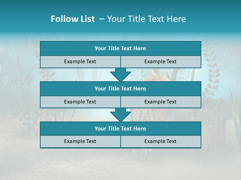Ilustracja Dno Kufer PowerPoint Template