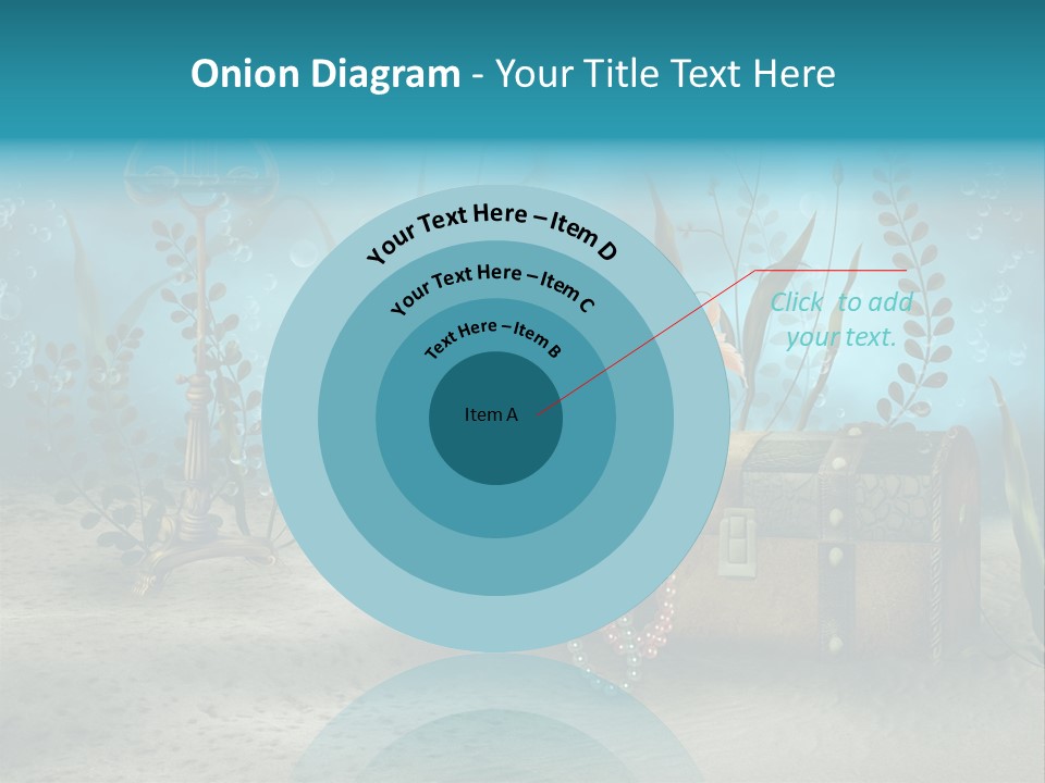 Ilustracja Dno Kufer PowerPoint Template