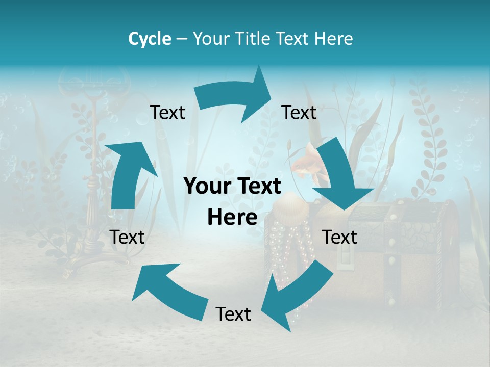 Ilustracja Dno Kufer PowerPoint Template