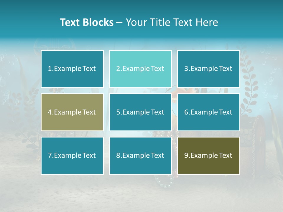 Ilustracja Dno Kufer PowerPoint Template