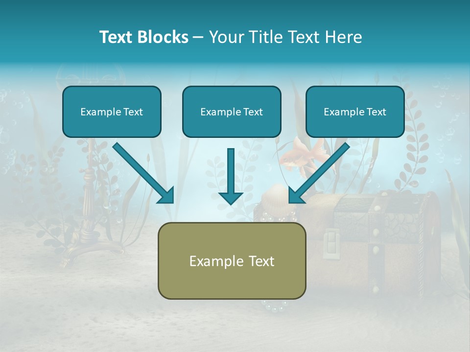 Ilustracja Dno Kufer PowerPoint Template