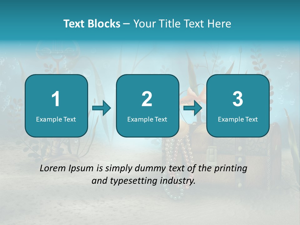 Ilustracja Dno Kufer PowerPoint Template