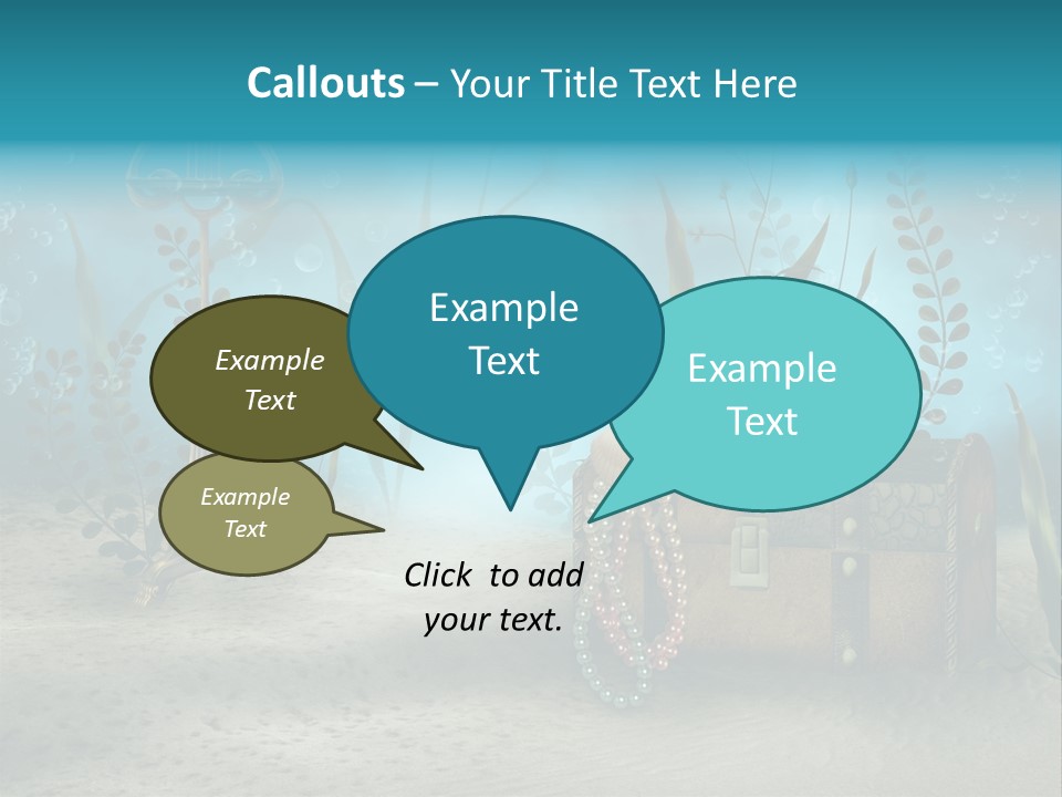 Ilustracja Dno Kufer PowerPoint Template