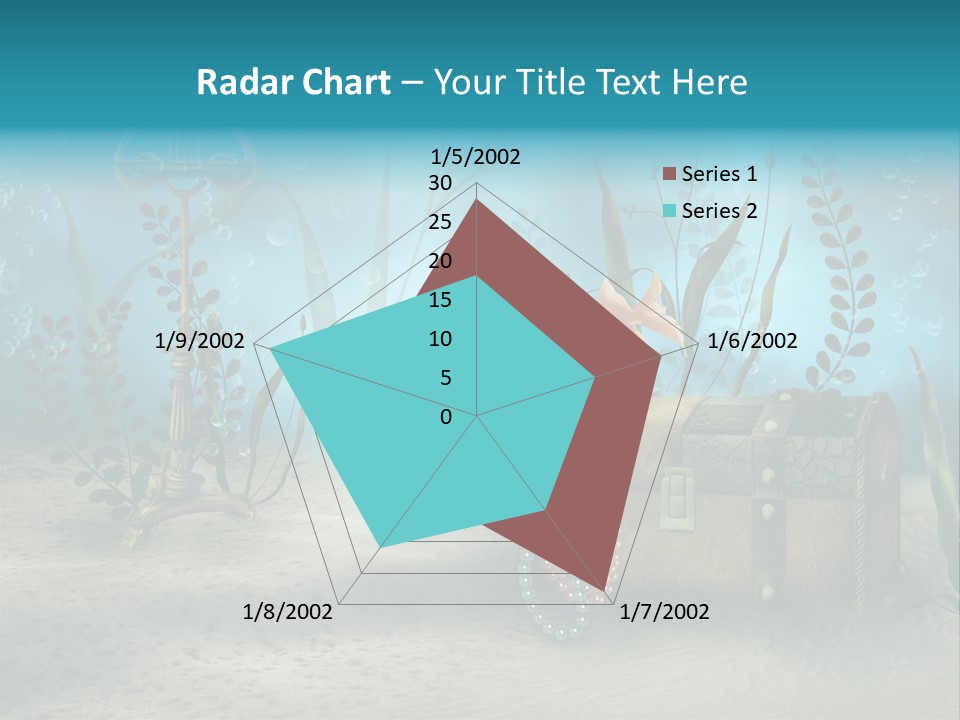 Ilustracja Dno Kufer PowerPoint Template