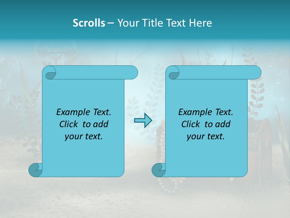 Ilustracja Dno Kufer PowerPoint Template
