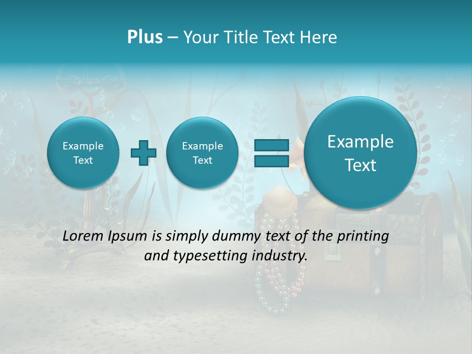 Ilustracja Dno Kufer PowerPoint Template