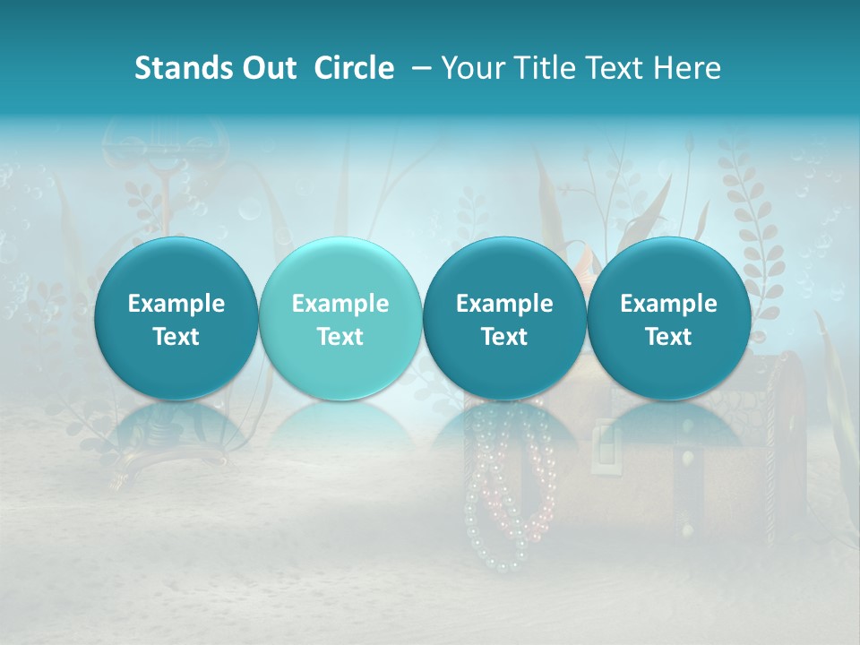 Ilustracja Dno Kufer PowerPoint Template